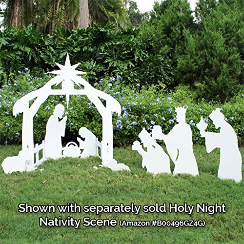 Teak Isle Christmas Outdoor 3-Wise Men Nativity Figures