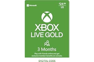 Xbox Live Gold: 3 Month Membership [Digital Code]