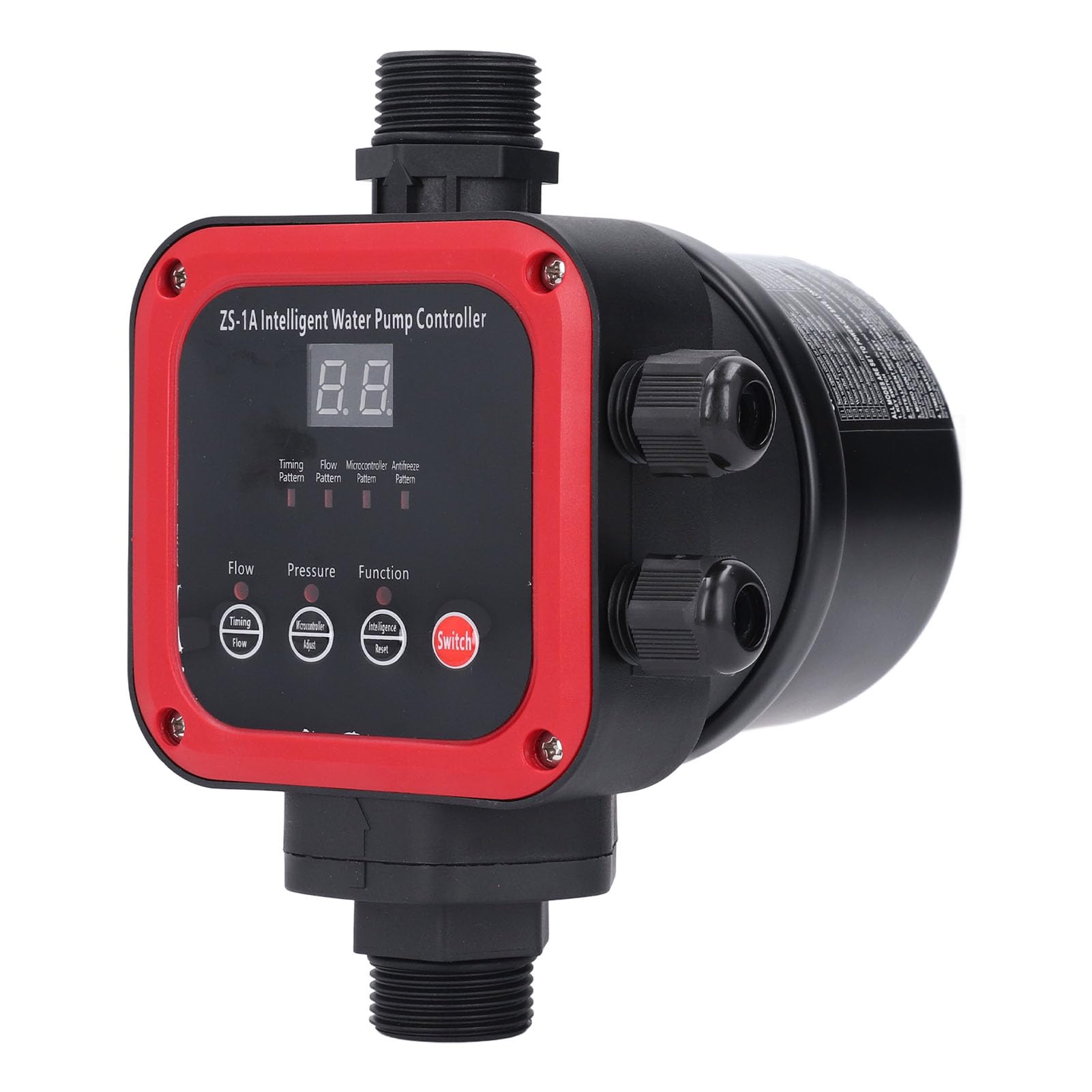 Smart Controller, 2.2KW Automatic Pressure Switch with 5 Modes, Digital Display Pump Control Switch for Self Priming, Jet, Centrifugal, Submersible Pumps