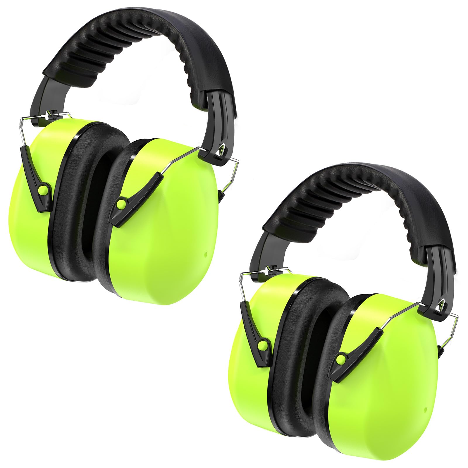 Kriogor Ear Defenders for Kids Noise Cancelling Headphones Passive Sound-Blocking Earmuffs 32dB SNR Soft Adjustable Ear Defenders Ear Protector for Adults Men Women Mowing Woodworking Concert(Green) — image 1
