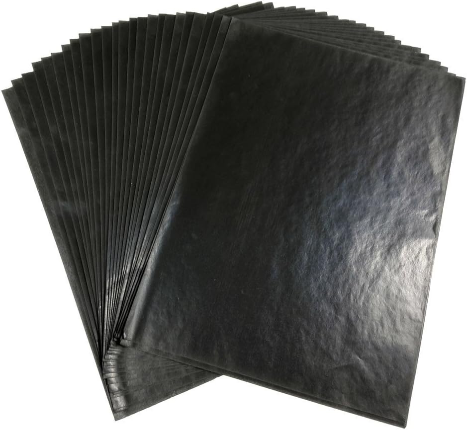Qorol 30 Sheets Carbon Tracing Paper Pad Transfer Paper ,A4 Size (9 x 13 Inch)