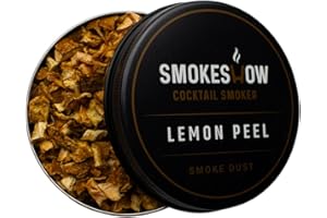 SMOKESHOW COCKTAIL SMOKER Wood Chips for Cocktail Smoker 4 oz tin. Add Flavors to Your Smoked Drinks (Lemon Peel)