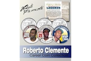 MERRICK MINT Baseball Legend ROBERTO CLEMENTE Statehood Quarter Colorized 3-Coin Set LICENSED
