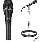 NEEWER DM01 Cardioid Dynamic Microphone with XLR Cable for Podcast Singing PC Gaming Streaming Studio Vocals, Speeches, Live Performances, 600Ω +/- 30% Impedance, 100Hz-10KHz Frequency Range