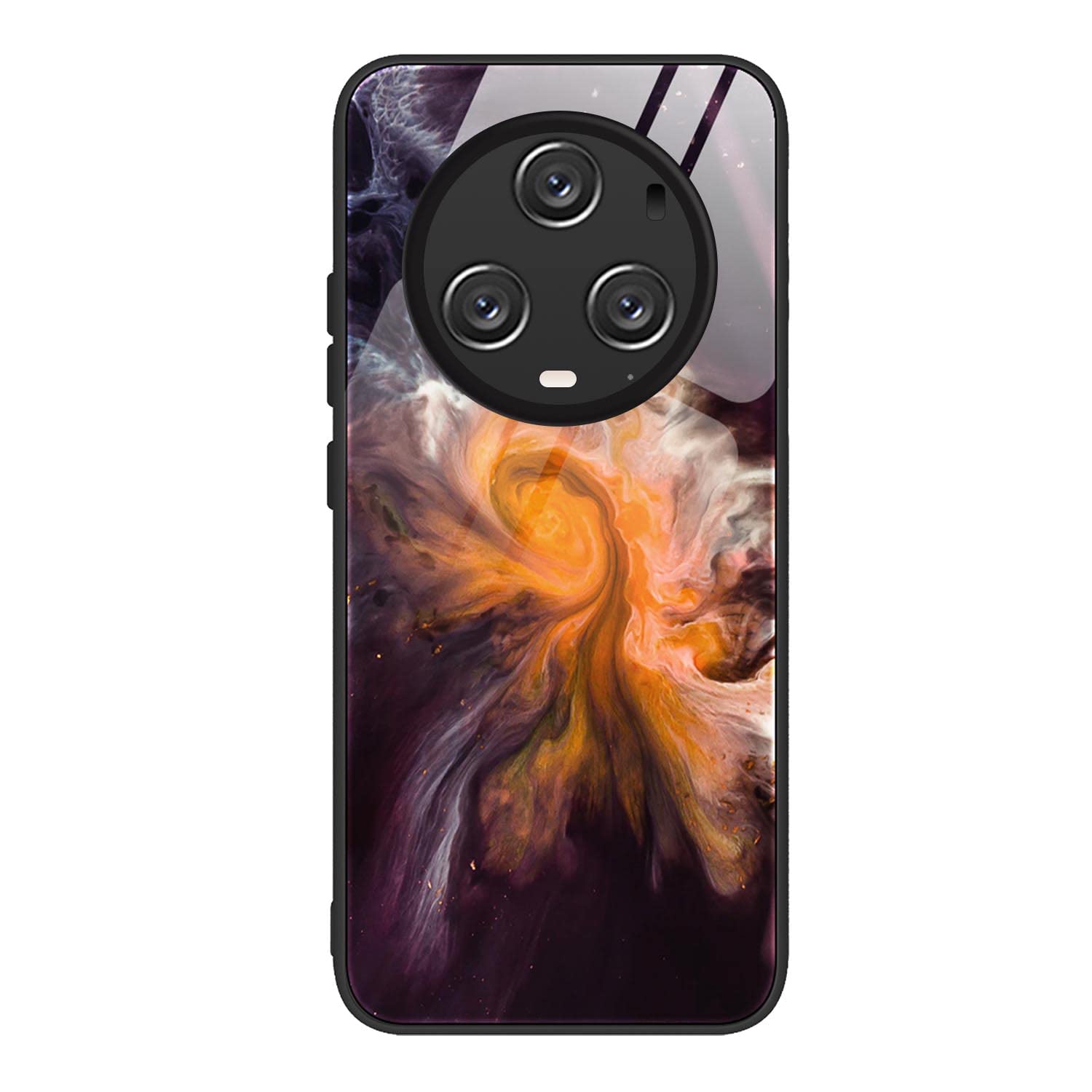 ILING Case for Honor Magic 5 Pro/Magic5 Pro, Elegant Ultra-thin Color Gradient Bullet-proof Marble Back Shockproof TPU Bumper Phone Cover (Color 1)