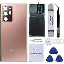 Perzework OEM Rear Back Glass Replacement for Samsung Galaxy Note