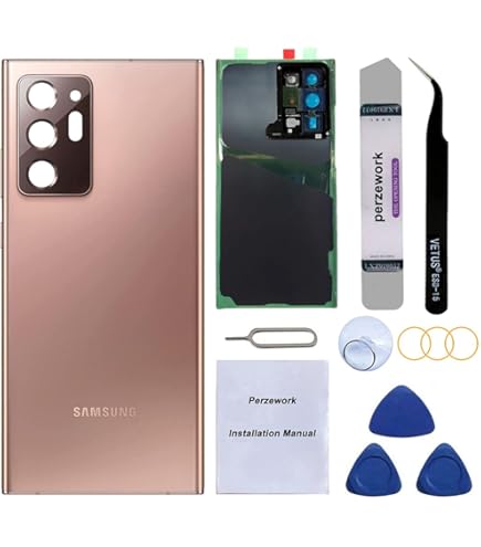 Amazon.com: Mystic Bronze Galaxy Note 20 Ultra Back Glass Cover