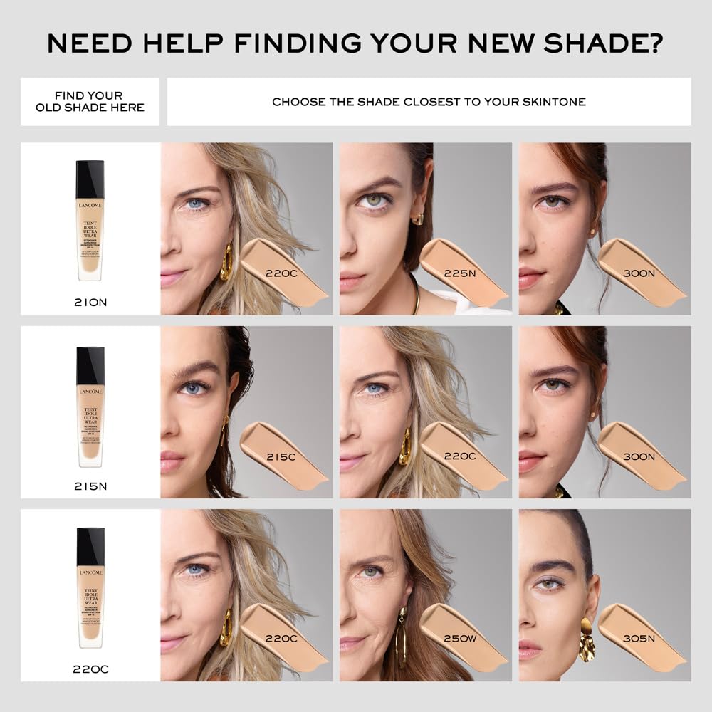 Lancôme Teint Idole Ultra Wear Buildable Full Coverage Foundation - Longwearing & Waterproof - Natural Matte Finish