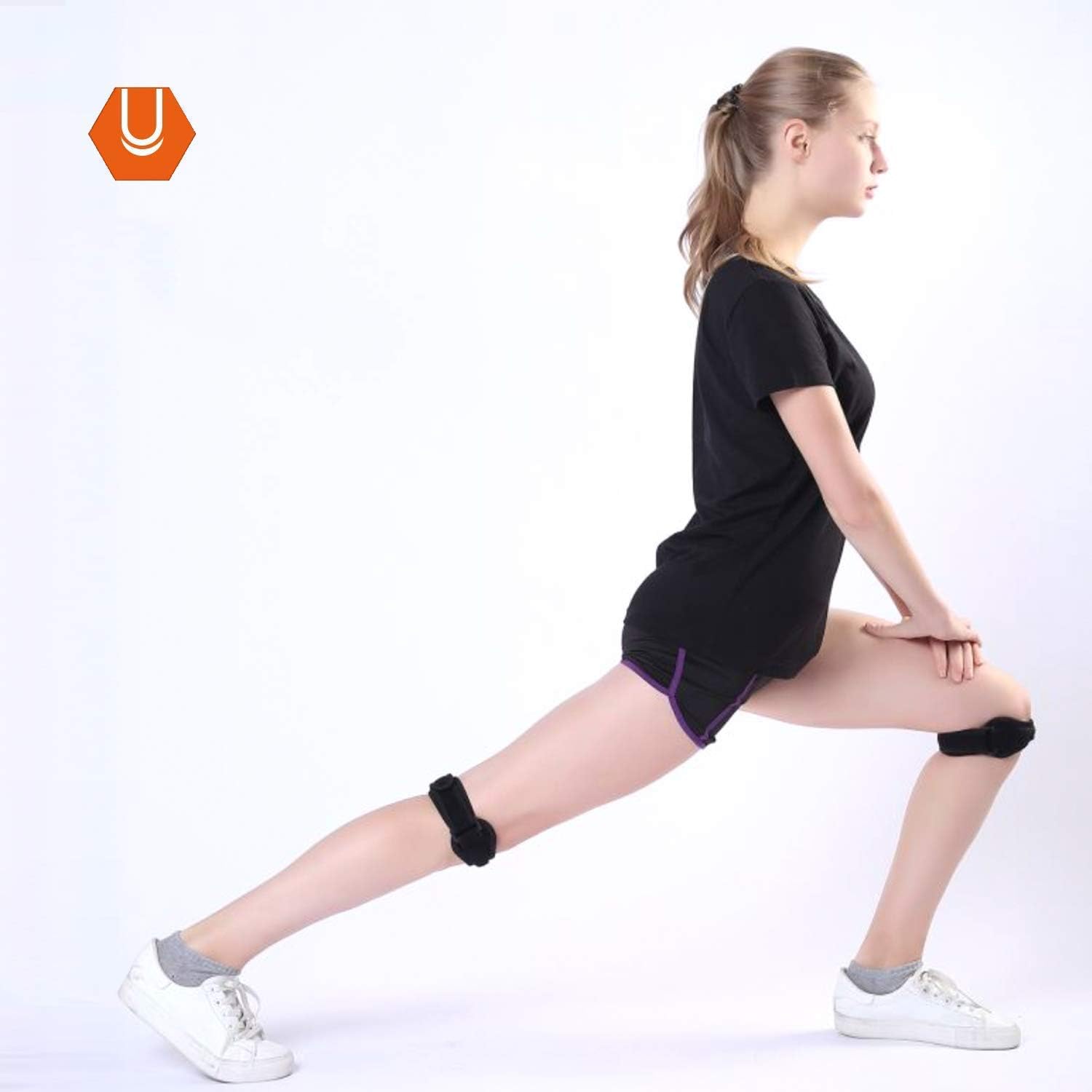 CAMBIVO 2 Pack Patella Tendon Knee Strap, Knee Support Brace for Women Men Adjustable Band for Hiking Soccer, Basketball - Image 5