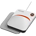 VEVOR Heat Press Machine,9x9inches Portable Shirt Printing Multifunctional Sublimation Transfer Heat Press Machine Teflon Coated, Easy Iron-on Press for T-Shirts/Pillows/Bags/HTV Vinyl Projects