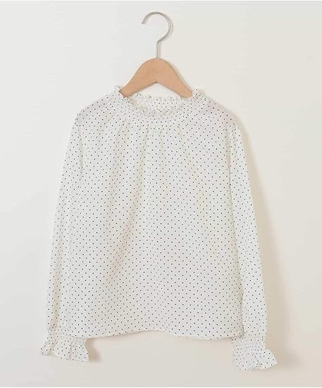 Amazon アーヴェヴェ A V V 100 130 洗える ドットシフォンブラウス Web限定サイズ Kjbej シャツ ブラウス 通販