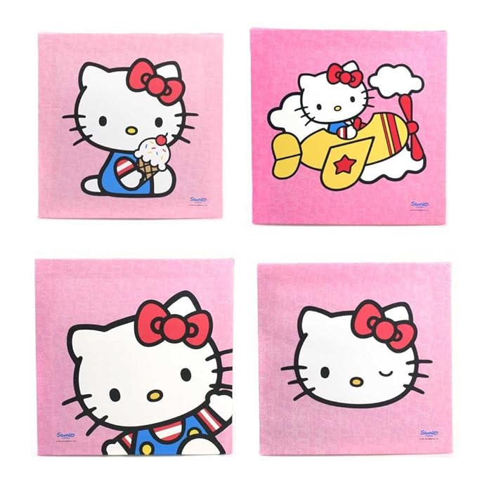 Hello Kitty Canvas Wall Art, 25 x 25 cm Amazon.co.uk Kitchen & Home