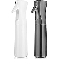 Hair Spray Bottle Empty Plastic Trigger Spray Bottle Refillable Fine Mist Sprayer Bottle 2 Pack 10oz /300ml for Hair…
