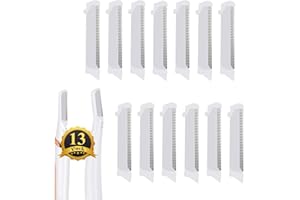 PAI4LEISI 13 Replacement Heads Compatible with Flawless Finishing Touch Dermaplane Glo Sonic Facial Exfoliator Facial Hair Removal Refill Blade