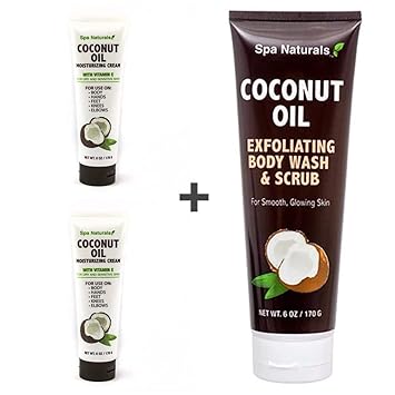 spa naturals coconut oil moisturizing body oil