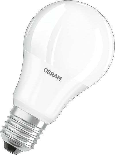 OSRAM LED Base Classic A Bulb E27 9.5W 2700K Frosted 3 Pack 60W Repl