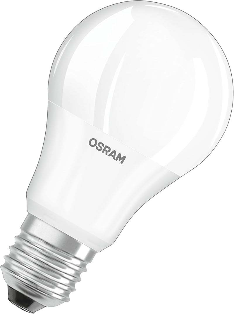 OSRAM LED Base Classic A Bulb E27 9.5W 2700K Frosted 3 Pack 60W Repl