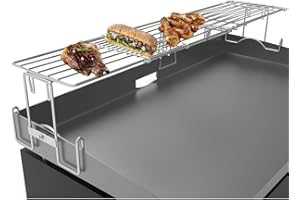 KEESHA Griddle Warming Rack for Blackstone 17" 22" 28" 36" Griddle, Stainless Steel Adjustable Grill Cooking Grate Rack Fit Camp Chef Pit BOSS Griddle