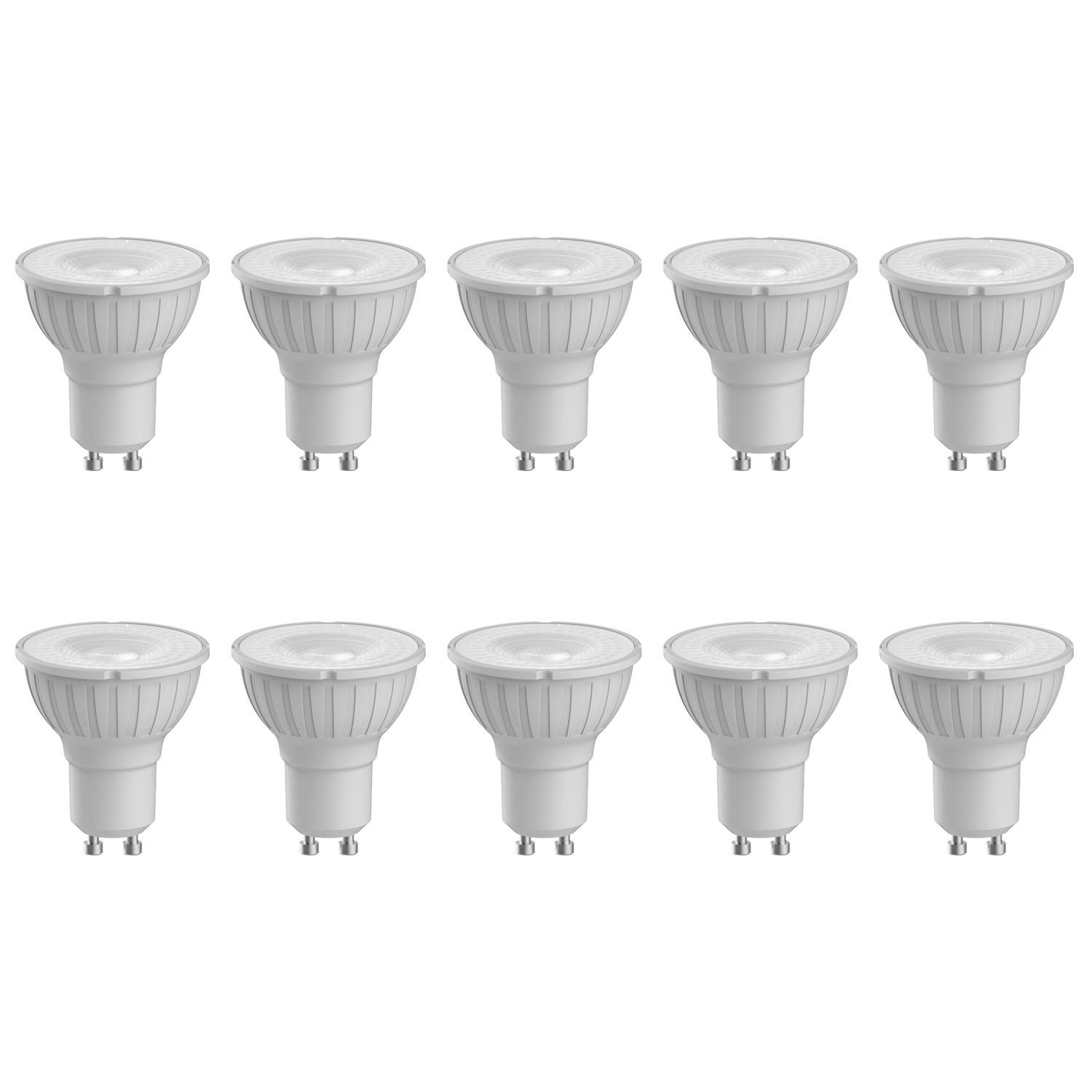 Megaman Gu10 Reflector Dimmable Led Lamp, 5.5 Watt, 2800K Colour Temperature, Warm White 10 Packs