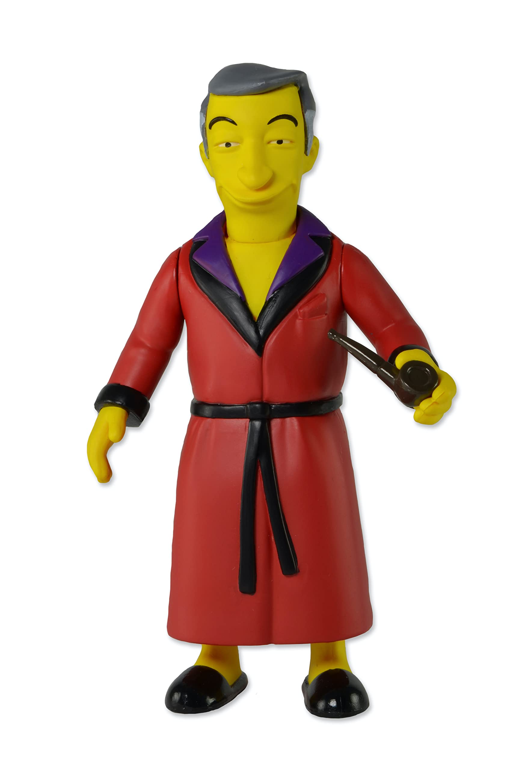 NECA 16001 Simpsons 25th Anniversary Series 1 Hugh Hefner Figure, Red/Yellow, 5-Inch