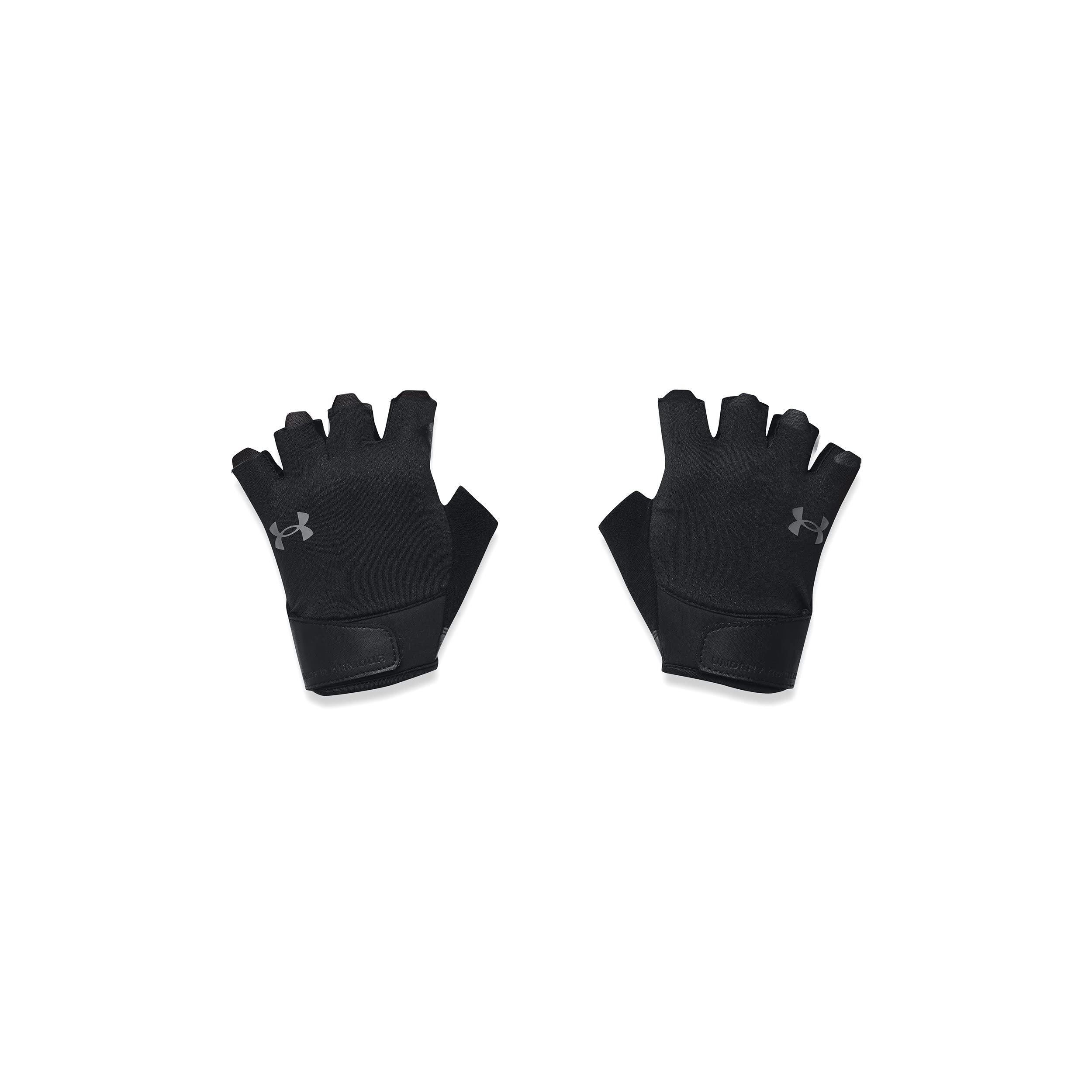 Under Armour M TRAINING GLOVES - Half Finger - Gloves - Black/Black/Pitch Gray - Size: XL