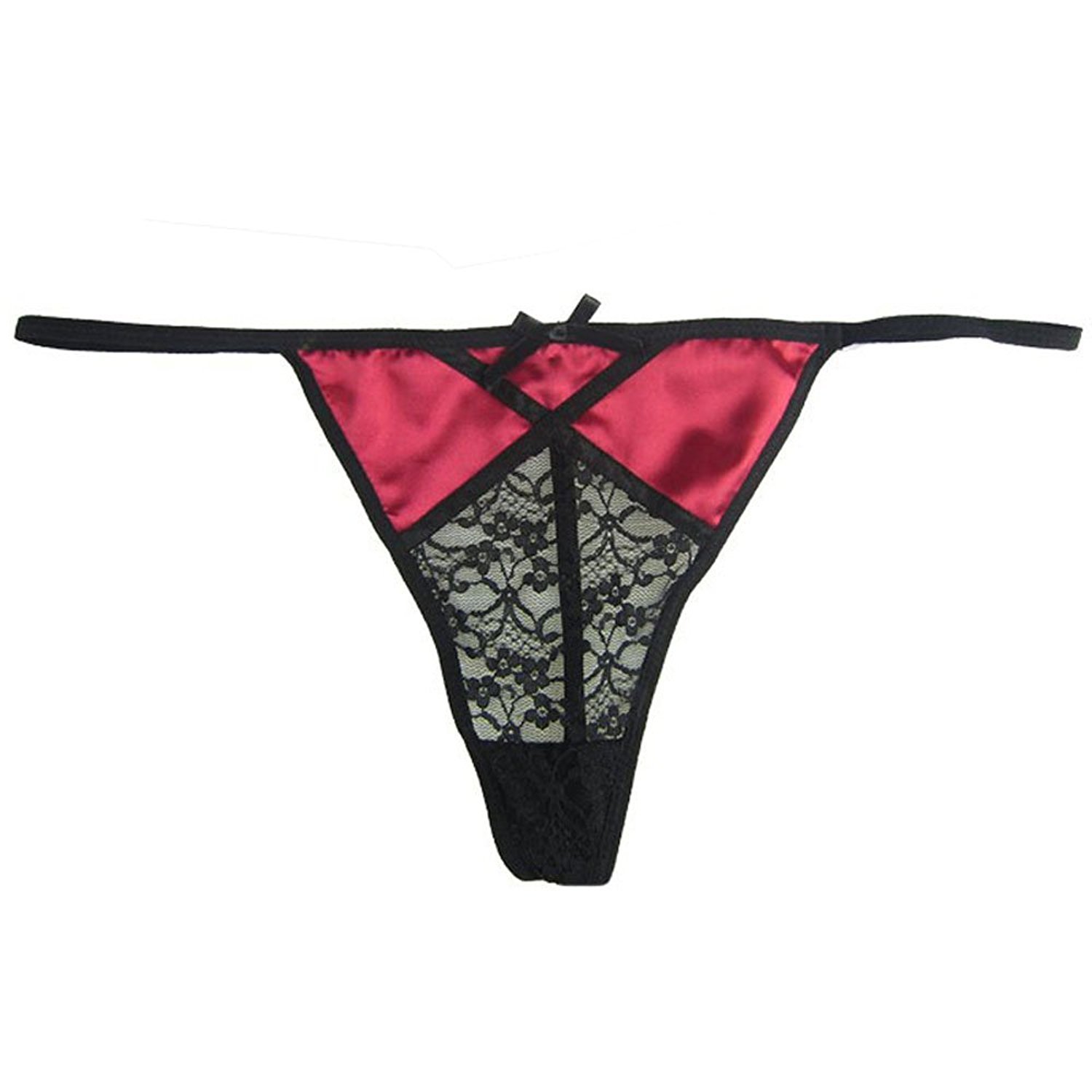 MIERSIDE Sexy Lace G-String Thong Panty Underwear Pack of 4 ...