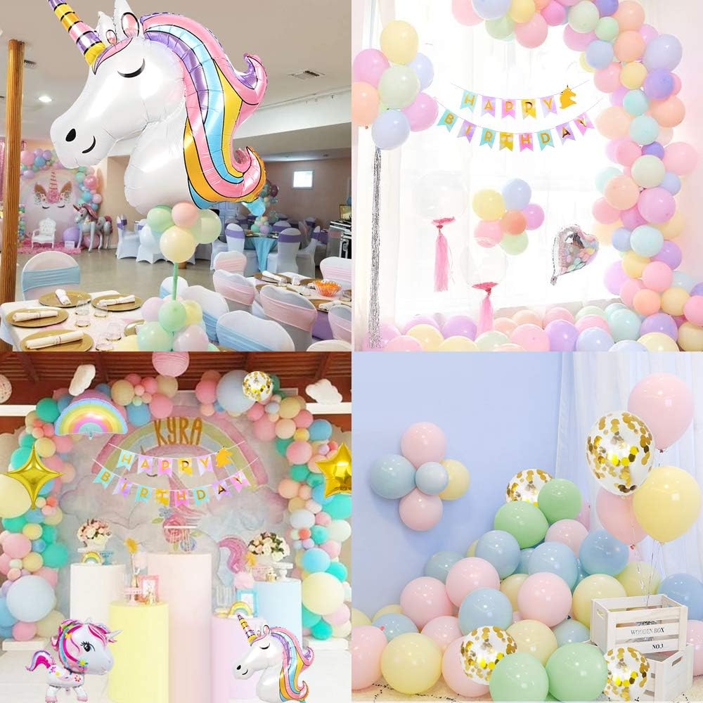 Materiales Mmtx Unicornio Decoraciones Cumpleanos De Fiesta Para Ninos Enormes 3d Globos De Unicornio Cumpleanos Estandarte Cake Toppers Manteles Globo Arco Iris Globo Estrella Para Ninos Ninas Cumpleanos Hogar Y Cocina Terenowiec Com