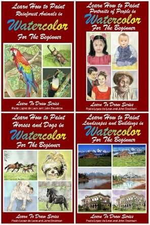 4 Books Learn How To Paint With Watercolors Landscapes