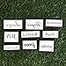 Tattify Assorted Word Temporary Tattoos - Life's Diamonds (Set of 18 Tattoos - 2 of each Style) - Individual Styles Available and Fashionable Temporary Tattoos