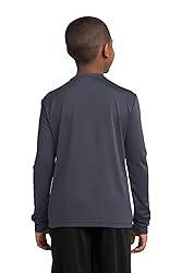 Long Sleeve Tee (YST350LS) Iron Grey, XS
