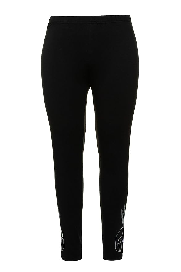 Ulla Popken Damen große Größen bis 64, Leggings, angenehm elastisch, Metallic-Ananas Muster, Elastikbund, 721004
