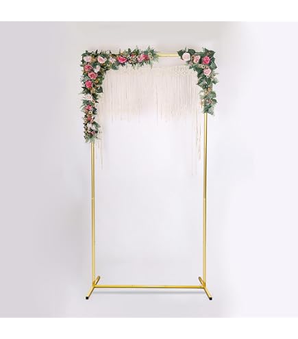 Arco De Boda Cuadrado De Metal De 2x2 M – Estructura De Hierro Galvanizado, Capacidad De 10 Kg, Para Ceremonias, Globos Y Decoración De Eventos