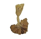 888 Display 100 Paper Kraft String Price Tags