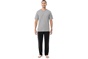 Fruit of the Loom Men's 2-Piece Jersey Knit Pajama Set