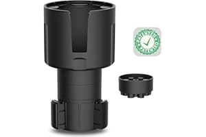 Swigzy Car Cup Holder Expander Adapter (Long Base) - Holds Hydro Flask, Yeti, Nalgene, Large 32/40 oz. Bottles & Big Drinks