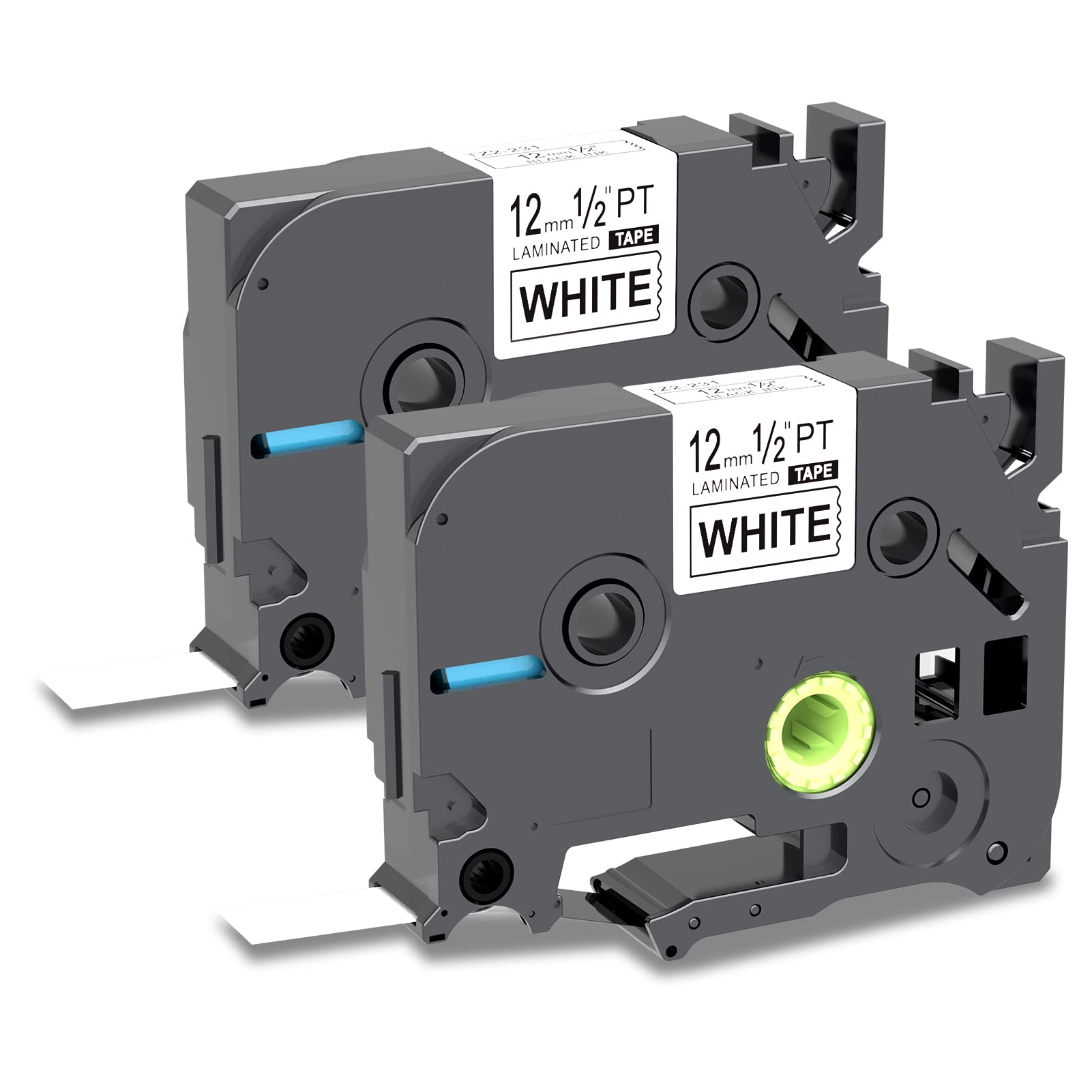 PROFICETIK 2 X 231 Compatible with Brother P-Touch Label Tape TZe 231 TZ 12mm Laminated Tape Work with Brother Label Maker 101c 1000 1010 1080 P700 H100 H105 H107, Black on White