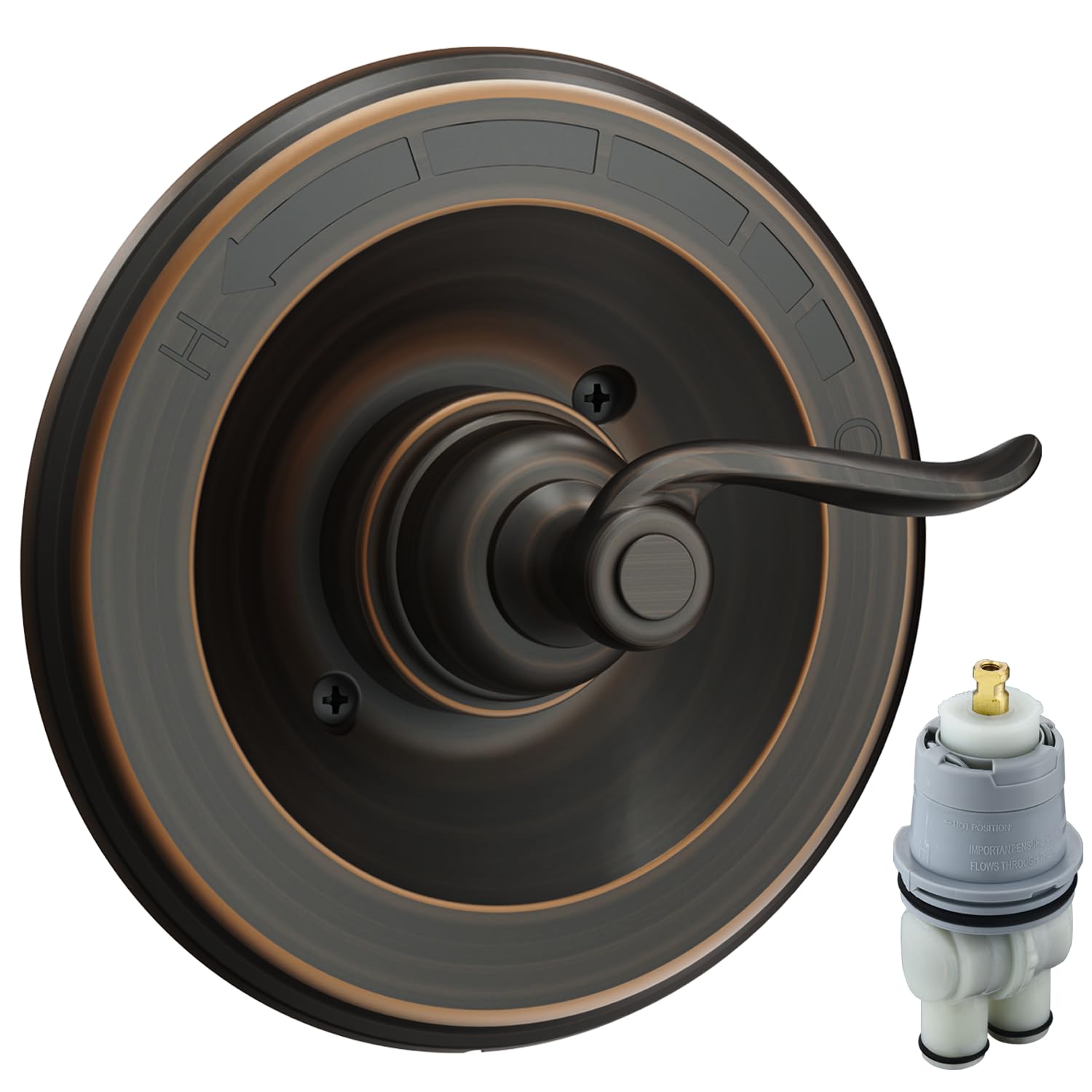 Photo 1 of BT14096-OB Replacement for Windemere 14 Series Single-Function Valve Trim Kit Handle (RP46074 Cartridge Included),Compatiable with Delta Shower Faucet System Valve R10000 Series,Oil Rubbed Bronze