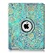 Fintie Rotating Case for iPad 4th Generation (2012 Model), iPad 3rd Gen (2012 Model), iPad 2 (2011 Model) 9.7 inch Tablet - 360 Degree Rotating Smart Stand Cover Auto Wake/Sleep, Shades of Blue