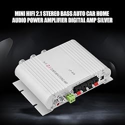 Tihebeyan 2 Channel 12v 15w Bass Amplifier Stereo