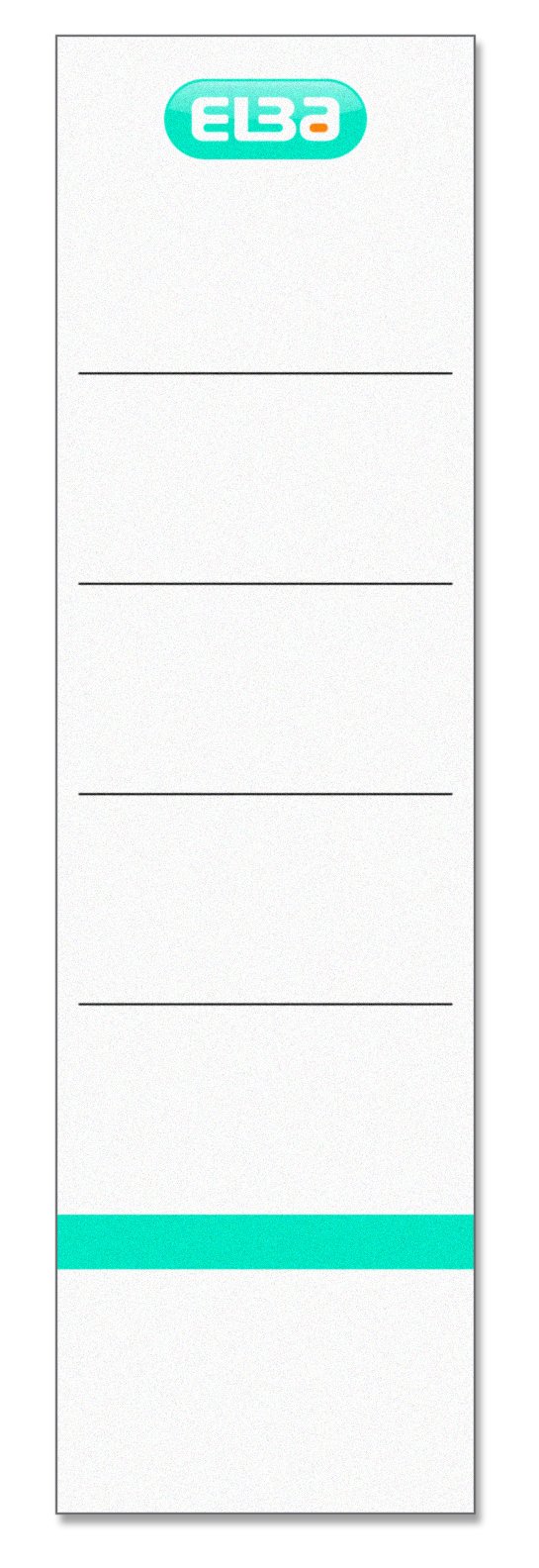 ELBA 400039636 Folder Backplate "Smart Pro/Pro +" | Short | for Insertion for Back Width 8 cm White