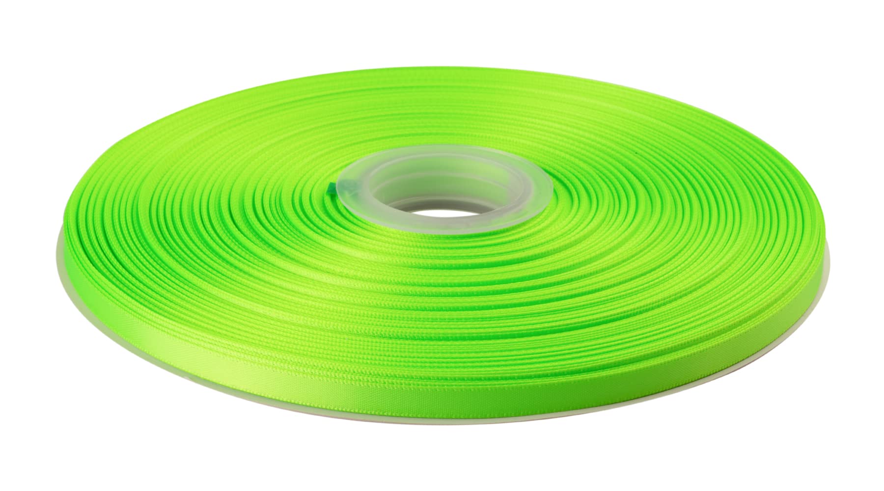 Double Faced Satin Ribbon, 6mm X 91M, Solid Polyester Ribbon for Gift Wrapping, Crafts, Wedding Party Ceremony Decoration, Floral Arrangement, Sewing (Key Lime) — image 1