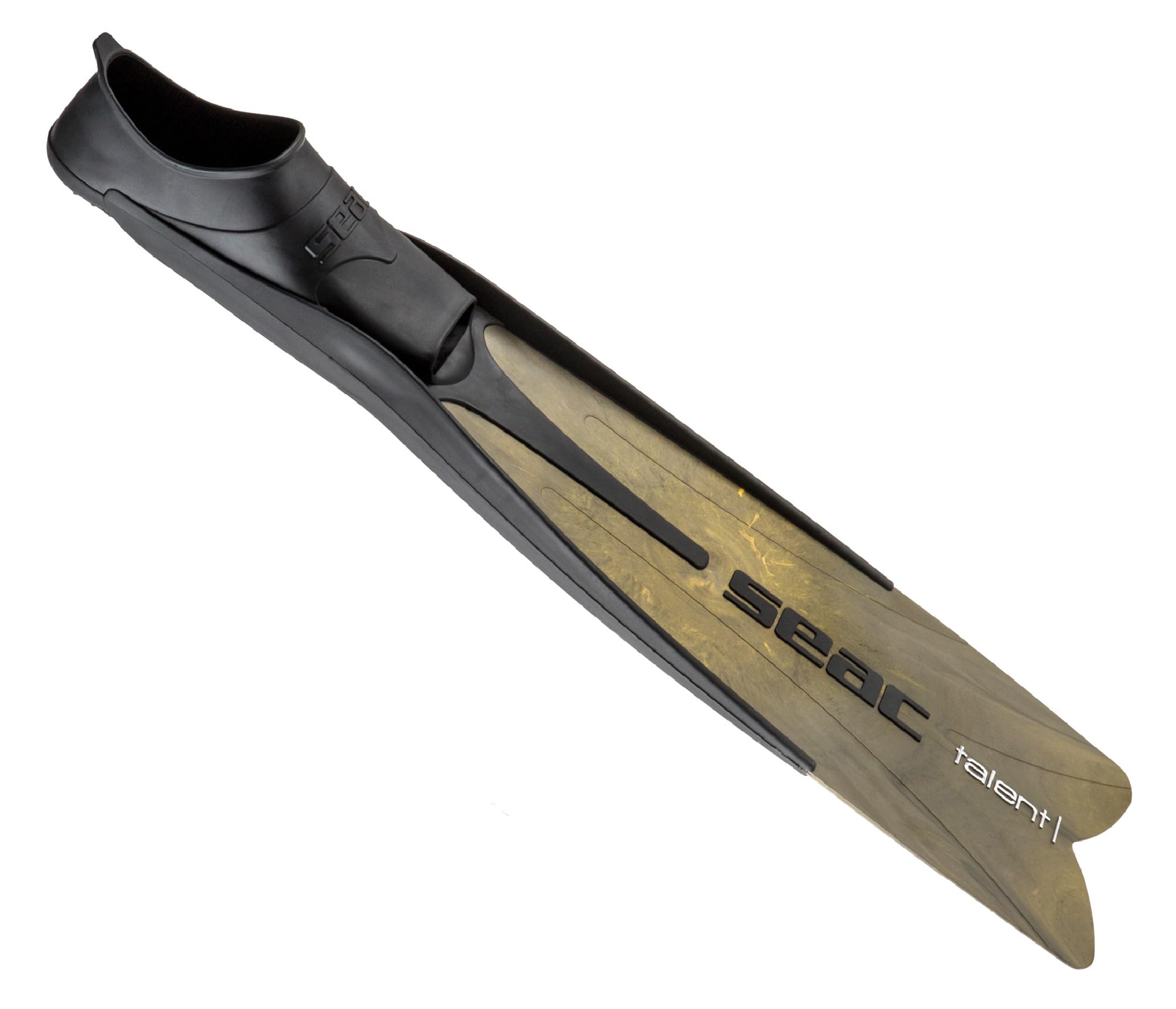 SEAC Talent, Semi-Long Fins for spearfishing, free diving and diving, camo brown, 47/48