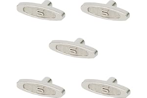 GENERIC 5Pcs 10mm 0.39" Silver Metal Winder T-Bar Replacement Winding Keys for Windup Jewelry Music Box Kit