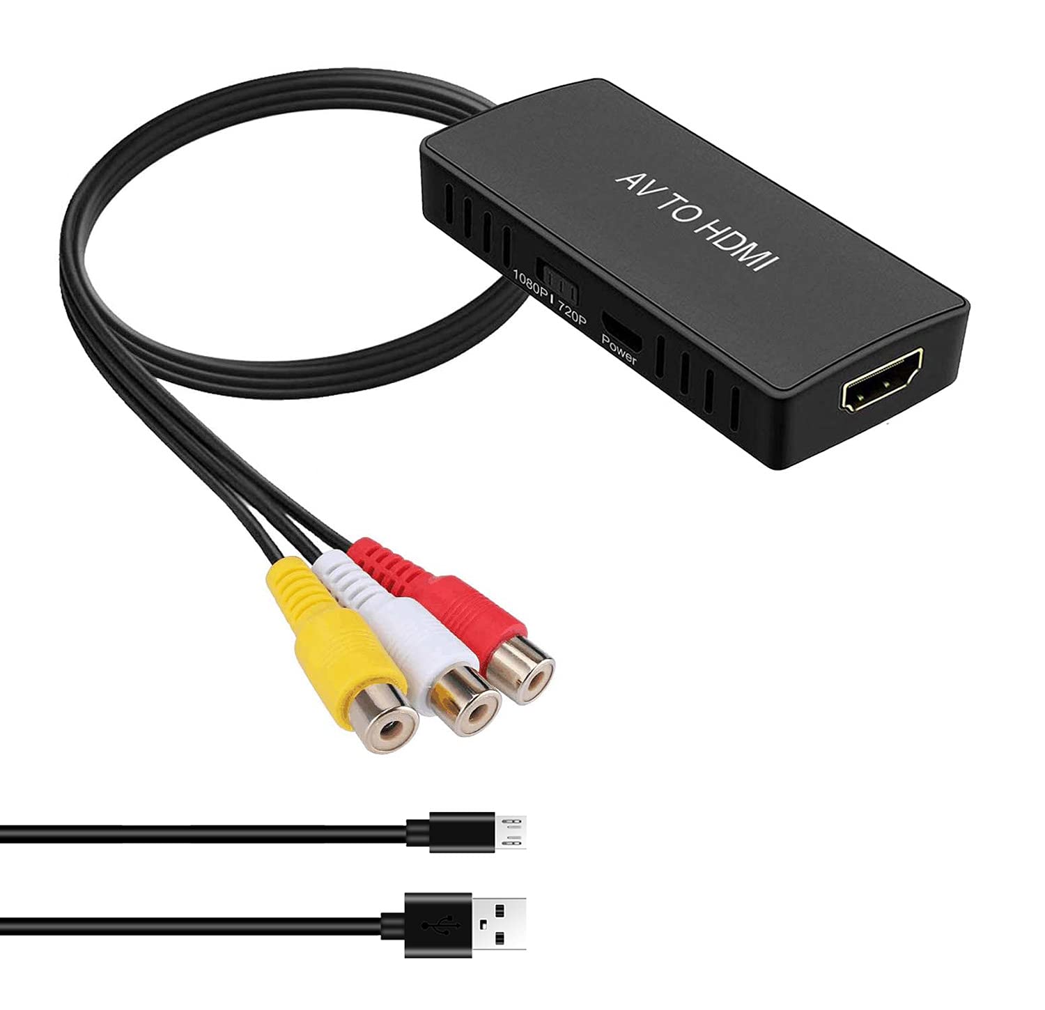 Dingsun RCA to HDMI Converter, Composite to HDMI Converter, AV to HDMI