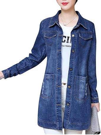 ladies stretch denim jacket