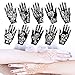 Lady Up 10 Sheets Henna Tattoo Stencils Temporary Tattoo Temples Set Indian Arabian Tattoos Reusable Stickers Stencils Body Art Designs for Hands