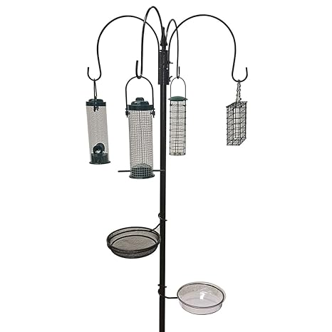 Crystals Garden Wild Bird Feeder Feeding Station With Water Bath