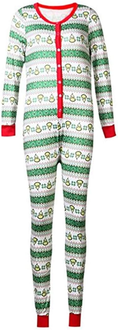 Christmas Family Matching Pajamas Set Kids Adult Geometric Xmas PJs Romper Jumpsuit Sleepwear (Women