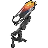 Viozon Bike Phone Holder - Motorcycle Phone Mount, Compatible for 4.7-7.2" Phones, Quick Lock, Shock-Absorbing Spring Arm, 360-Degree Rotation, for Mountain, Dirt, E-Bikes