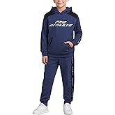 Pro Athlete Boys Sweatsuit Set - 2 Piece Soft Fleece Athletic Pullover Graphic Hoodies and Boys Joggers Sweatpants